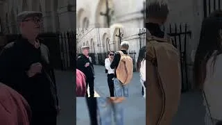 Thumbnail: HORSE BITES Tourist Woman at Horse Guards Parade