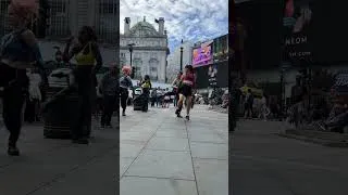 Thumbnail: London Dancers at Piccadilly Circus. #shorts