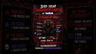 Thumbnail: The Anniversary of Hell #fypシ #twitch #twitchstreamer #shorts