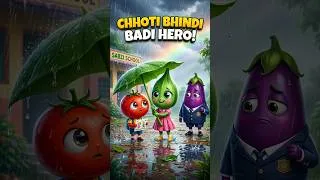 Thumbnail: Little Vegetable Became a Hero in the Rain 😍 | Vegetable Cartoon Story for Kids