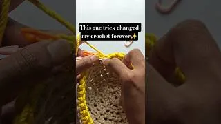 Thumbnail: Try this Trick✨💯✅#crochet #crochettips #shorts