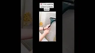 Thumbnail: 2 In 1 Window Screen Cleaning Brush With Long Handle Double-Sided Household Cleaning Brush #home