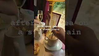 Thumbnail: Afternoon tea on a steam train 🚂 #steamtrainlovers #steamtrains #afternoontea