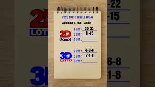 Thumbnail: Lotto Result Today 5pm Draw September 6, 2026 PCSO #lotto #5pmlottoresult #lottoresulttoday