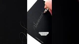 Thumbnail: "Summer Simplicity" Written in Calligraphy with a Pencil #calligraphy