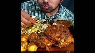 Thumbnail: whole chicken kosha and egg ghee roast rice eating #mukbangfood #shortvideo #eatingshow