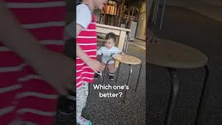 Thumbnail: Chair Dilemma - Toddler has to make a choice between 2 chairs