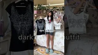 Thumbnail: which one do you prefer :0 #ootd #fashiontrends #y2k #altfashion