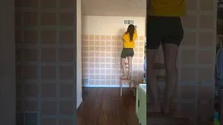 Thumbnail: My wall was too textured for wallpaper so I painted it instead #muraltimelapse #dailypainter