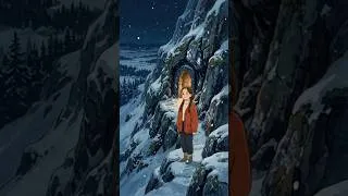 Thumbnail: Cozy Sleep in Stone Cave ❄️🌙  1 Min Ghibli ASMR#studioghibli #lucaghibli
