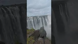 Thumbnail: Getting drenched at the largest waterfall in the world, Victoria Falls, Zimbabwe 🇿🇼