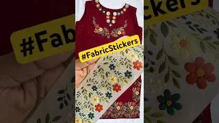 Thumbnail: Plain Kurti into Designer Look With Fabric Stickers| Heat Transfer Stickers Lagane Ka Assan Tarika