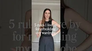 Thumbnail: 5 rules I live by for rebuilding a timeless wardrobe 💗 #wardroberestyle #capsulewardrobe