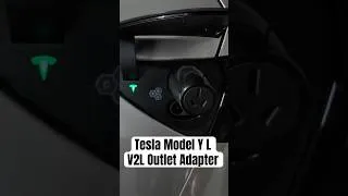 Thumbnail: Tesla V2L Outlet Adapter Power Share for Model Y L: Real-World Test! #shorts