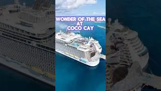 Thumbnail: Wonder of the seas at coco cay drone views #royalcaribbean #shorts