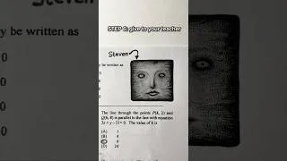 Thumbnail: How to traumatize your math teacher (PART 3) #art #horror #drawing #shorts