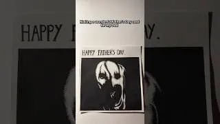 Thumbnail: Making a lovely Father’s Day card for my Dad 🥰 #art #horror #drawing #shorts