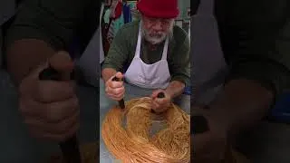 Thumbnail: Ancient Thai Candy Making (โรตีสายไหม) in Ayutthaya, Thailand! 🇹🇭