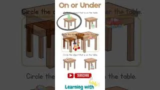Thumbnail: On or Under? Fun Prepositions for Kids | Learning with Toys