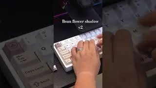 Thumbnail: Creamy Keyboard Lucky65 V3 with Bsun flower shadow switch #keyboardasmr #keebs #mechanicalkeyboard