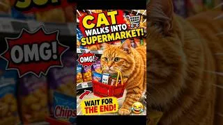 Thumbnail: Cat goes Shopping 🛍️😂#shorts #viral #trending #explore #ytshorts #funnyanimals