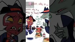 Thumbnail: Blitz meets Crimson (Helluva Boss)  #helluvaBoss #moxxie #blitzø #shorts