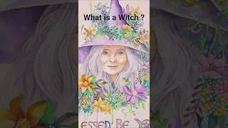 Thumbnail: What is a Witch ? Watercolor time lapse art. #witchart #artshorts #timelapsepainting