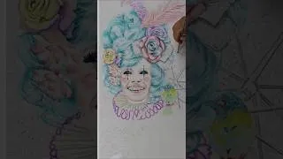 Thumbnail: Marie Antionette style watercolor time lapse painting  #timelapseart #watercolorpainting