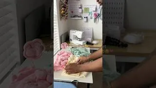 Thumbnail: he’s so cute 🥹😆 #handmadescrunchies #smallbusinesslife #easysewingprojects