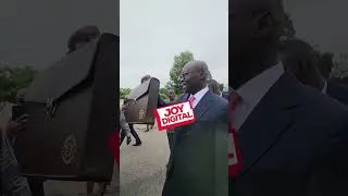 Thumbnail: Dr. Cassiel Ato Forson arrives in Parliament ahead of the presentation of the Mid-Year Budget Review