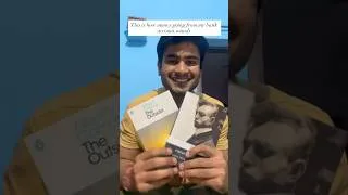 Thumbnail: Unboxing my latest emotional damage~Camus & Dostoevsky #Bookstagram #theoutsider #youtubeshorts
