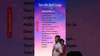 Thumbnail: Tere Bin Nahi Laage 🤌🏻 Lyrics - #asthetic #shorts #lyrics #hindisong