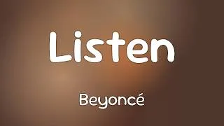 Thumbnail: Beyoncé - Listen  [Lyrics] #Shorts