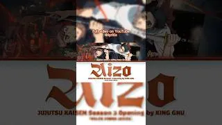 Thumbnail: Jujutsu Kaisen Season 3 Opening 'AIZO' by KING GNU Lyrics | Lyritix