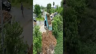 Thumbnail: This Is How Land Gets Filled Fast! KOMATSU D41P in Action 🚜 #Construction