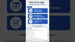Thumbnail: SAP SuccessFactors New Home Page 2026 | How to Disable the New Home Page 1H 2026