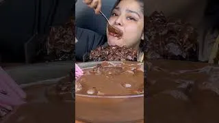 Thumbnail: Watch the full video on MaddyEats Channel #mukbang #eatingshow #maddyeats #chocolate #chocolatecake