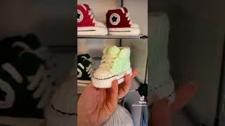 Thumbnail: The best baby shower gift ever! You can have the coolest gift! Crocheted baby converse