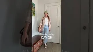 Thumbnail: #memademay day 28 | comfy flannel outfit with reversible tank top 🌸