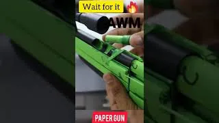 Thumbnail: Paper AWM🔥 Sniper Gun That Shoots Paper Bullets and Ejects Shells 🔥 #shorts😃