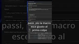 Thumbnail: 045 - Ho scritto a parole quello che volevo. La macro si è costruita da sola. #shorts
