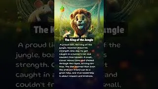 Thumbnail: The King of The Jungle | Lion Story | English Moral Stories for Kids| Boost English Reading Skills