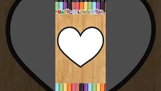 Thumbnail: #shorts How to Draw a Colorful Heart #drawing #magiccolorjunior