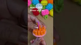 Thumbnail: #marigold #handmade #diy #trending #flowers #how #loomflower #love #youtubeshorts #crochet
