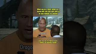 Thumbnail: When you do a small favour for a Skyrim NPC and now they have to be your follower for eternity!