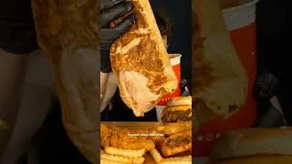 Thumbnail: GIANT Canes sauce Burrito?! (with cheesy in-n-out fries) #asmr #mukbang