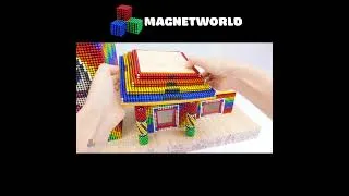 Thumbnail: How To Make Rainbow Space Universe Mansion Have Huge UFOs & Rocket  #magnetworld #shorts