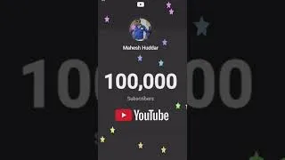 Thumbnail: 1,00,000 Subscribers Celebration | Celebration Time | Thank You for Your Support by Mahesh Huddar