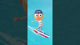 Thumbnail: How Did Mr. ZIP Learn To Surf? #shorts