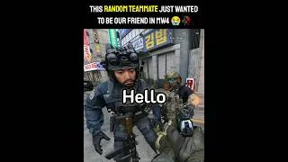 Thumbnail: "You are my fren Now 😋" - Poor Random Teammate just wanted to be our friend #shorts #cod #mw4